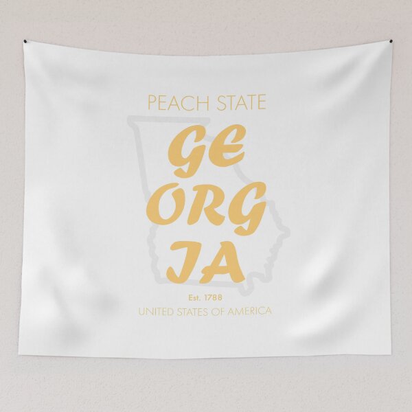 Item preview, GEORGIA TRAVEL ART – Modern Typographic Travel Design designed and sold by MarkedArtPrints.