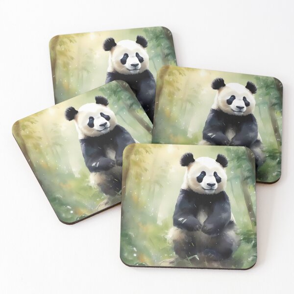 Item preview, Sitting Panda in Woods designed and sold by CalmnessbyChoice.