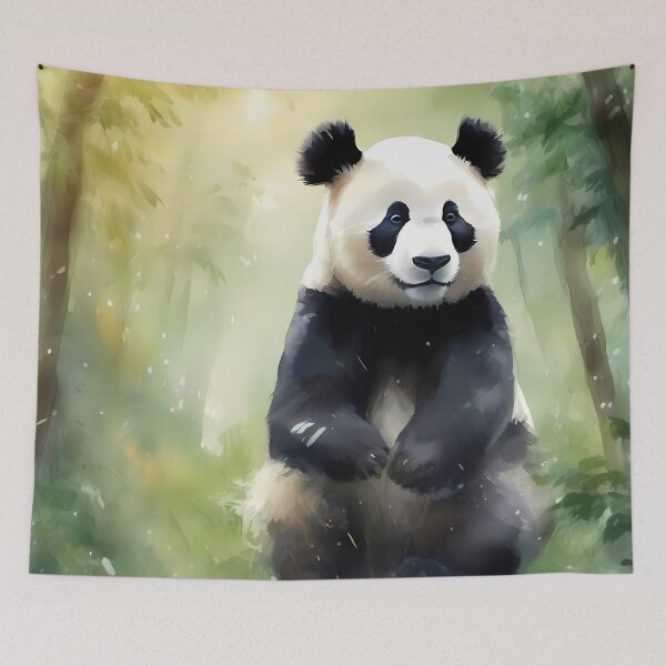 Item preview, Sitting Panda in Woods designed and sold by CalmnessbyChoice.