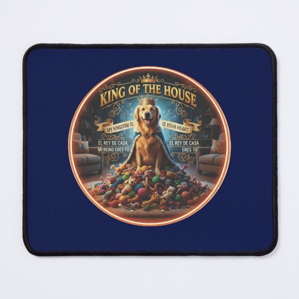 Item preview, ?"GOLDEN R,ETRIEVER KING OF THE HOUSE " My Kingdom Is Your Heart.Golden Retriever Royal Throne designed and sold by mrdog85.