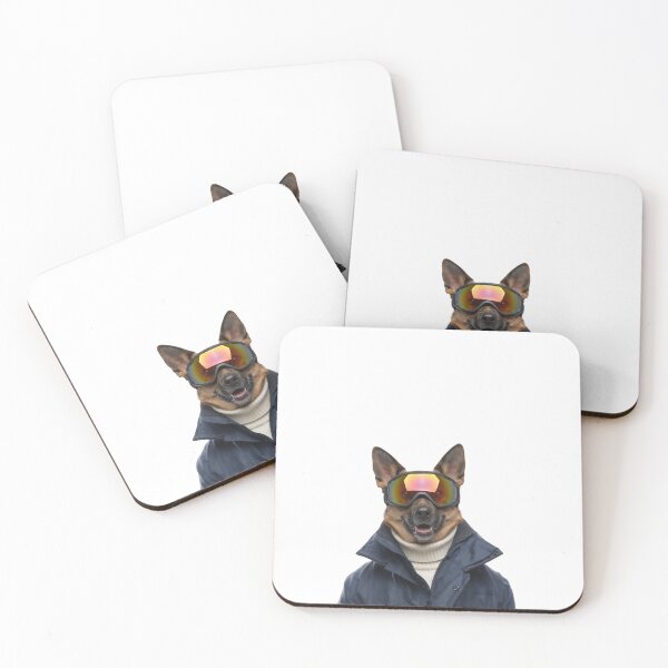 Item preview, Cool Mountain German Shepherd Art | Goggles & Winter Coat designed and sold by slydawgstudio.