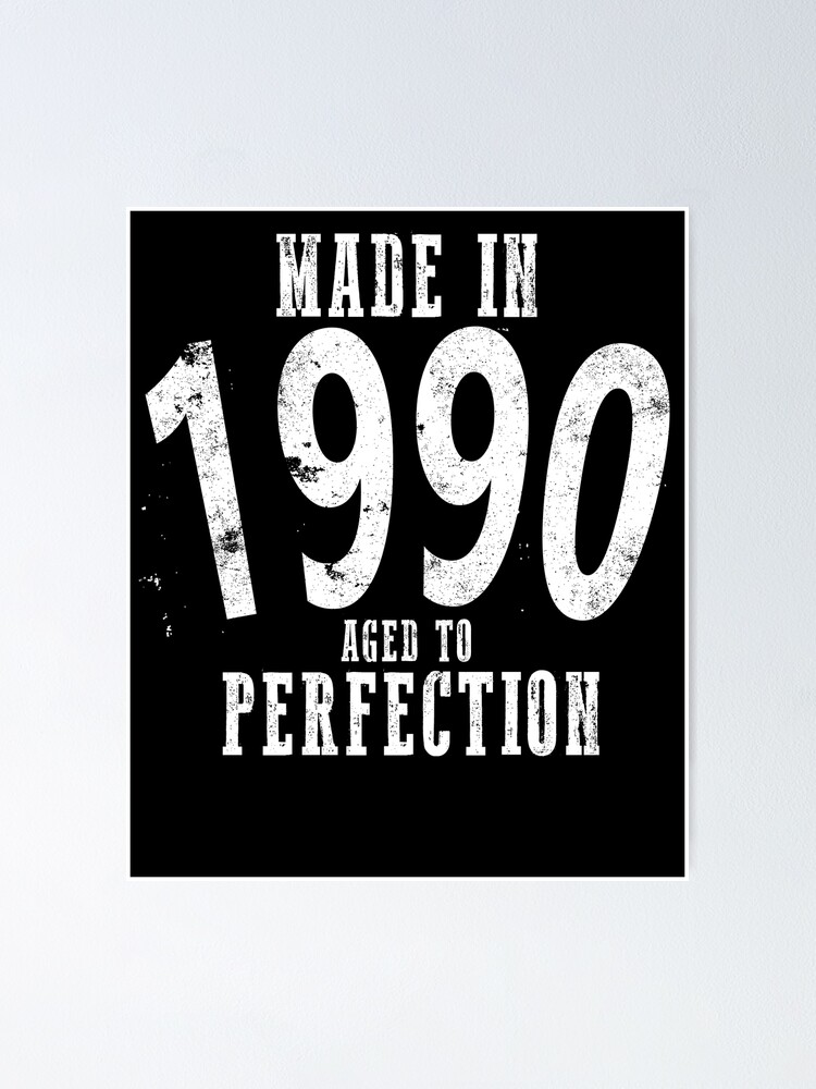 Made In 1990 Happy Birthday Shirt