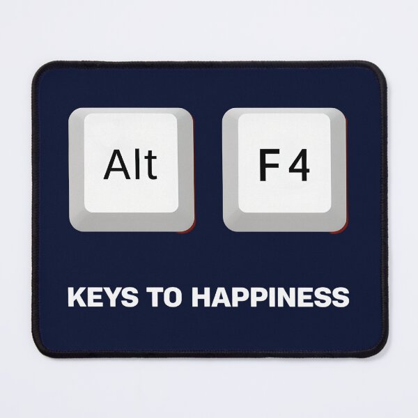 Item preview, Keys to Happiness – Retro Pixel Alt+F4 Gaming Humor Art designed and sold by GitGudGear.