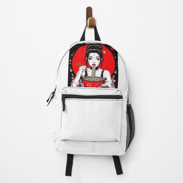 Item preview, Beautiful Japanese Girl Eats Noodles. Woman Eats Ramen. Japanese Food designed and sold by PeasyEasy.
