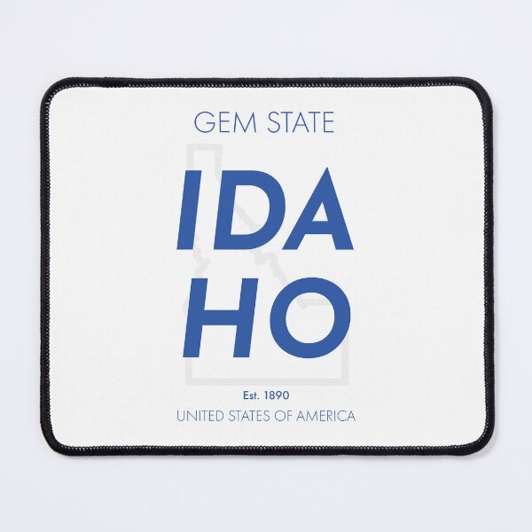 Item preview, IDAHO TRAVEL ART – Modern Typographic Travel Design designed and sold by MarkedArtPrints.