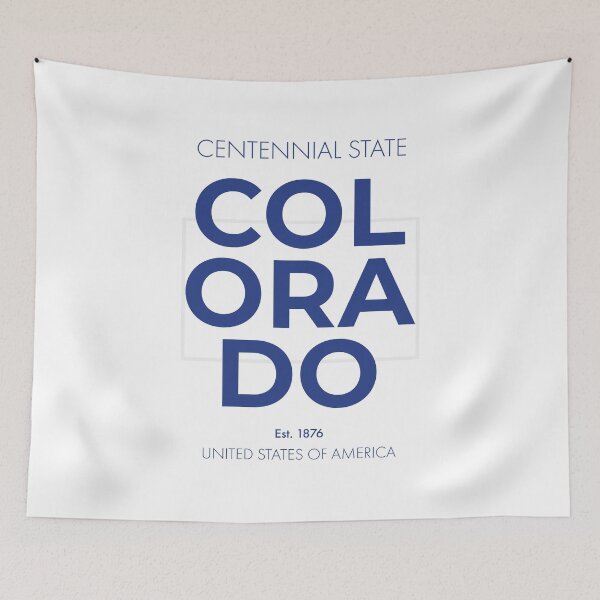 Item preview, COLORADO TRAVEL ART – Modern Typographic Travel Design designed and sold by MarkedArtPrints.