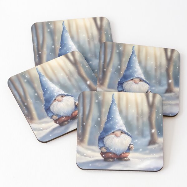 Item preview, Blue Gnome in Snow designed and sold by CalmnessbyChoice.
