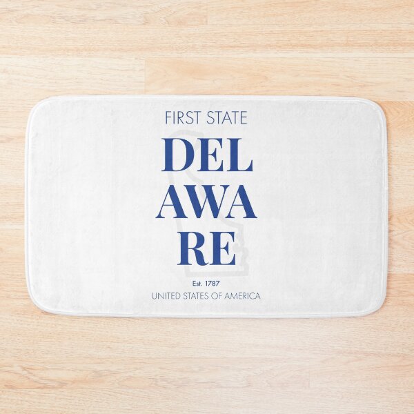 Item preview, DELAWARE TRAVEL ART – Modern Typographic Travel Design designed and sold by MarkedArtPrints.