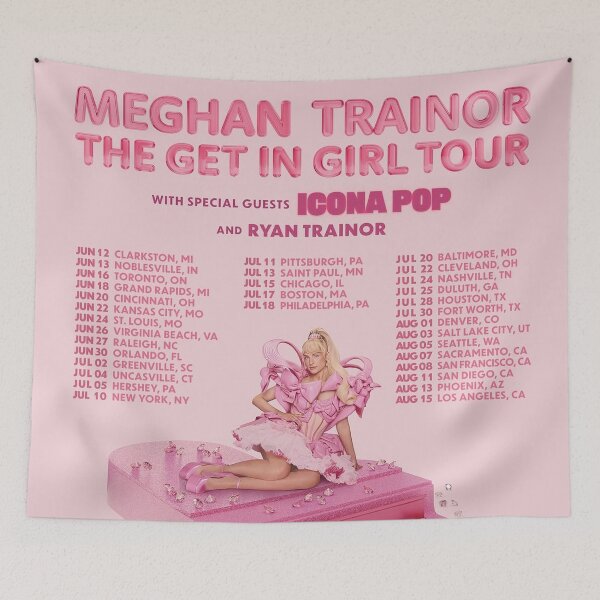 Item preview, Meghan The Get in Girl Tour dates 2026 isengin designed and sold by LUKS34.