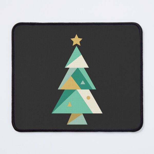 Item preview, Minimal Geometric Christmas Tree Modern Holiday Art designed and sold by PunchDrop.
