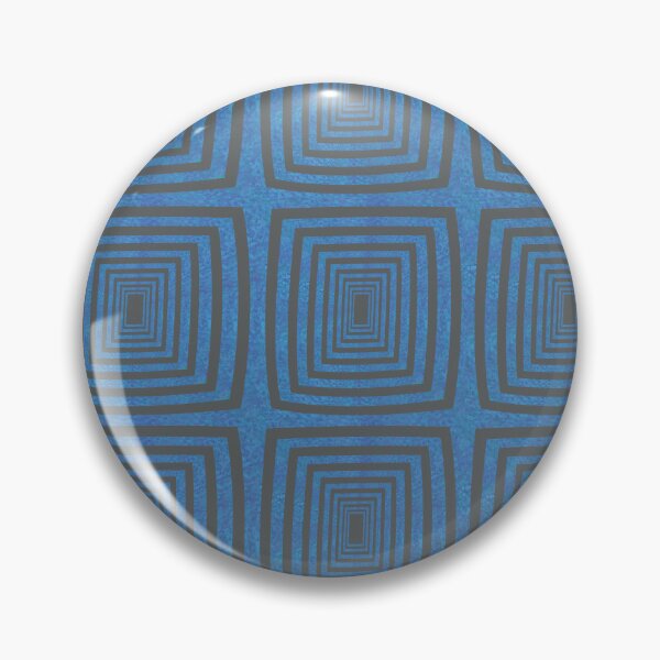 Item preview, Concentric Wavy Squares on a mottled blue paintbox background designed and sold by PVTCreations.