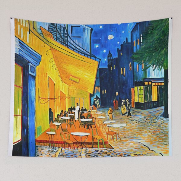 Item preview, Café Terrace at Night (1888) – Vincent van Gogh Art Print designed and sold by ImgPrint.
