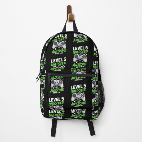 Item preview, Level 5 Unlocked – Awesome Since 2021 – 5th Birthday Gaming Design designed and sold by Gogetgiggles.
