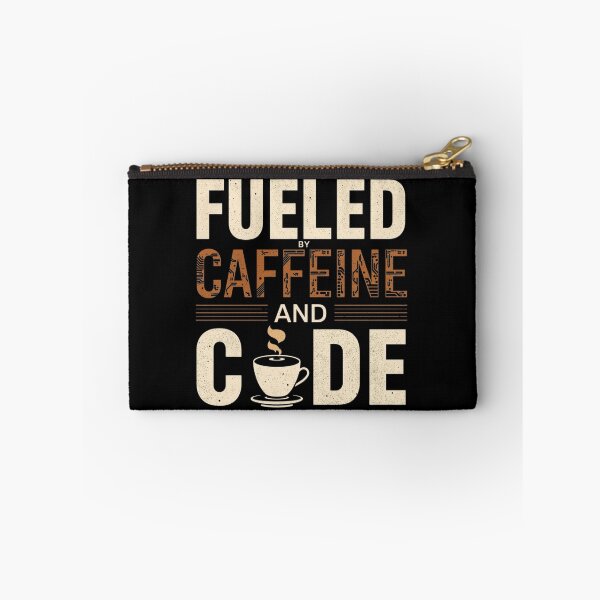 Item preview, Fueled by caffeine and code - coffee loverful design designed and sold by Happyhoo1.