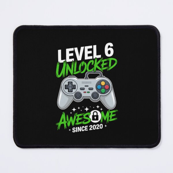 Item preview, Level 6 Unlocked – Awesome Since 2020 – 6th Birthday Gaming Design designed and sold by Gogetgiggles.