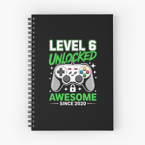 Item preview, Level 6 Unlocked – Awesome Since 2020 – 6th Birthday Gaming Design designed and sold by Gogetgiggles.