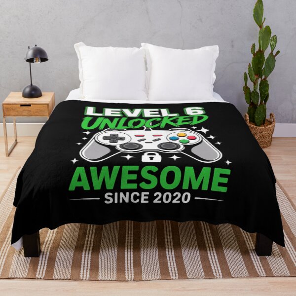 Item preview, Level 6 Unlocked – Awesome Since 2020 – 6th Birthday Gaming Design designed and sold by Gogetgiggles.