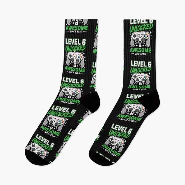 Item preview, Level 6 Unlocked – Awesome Since 2020 – 6th Birthday Gaming Design designed and sold by Gogetgiggles.