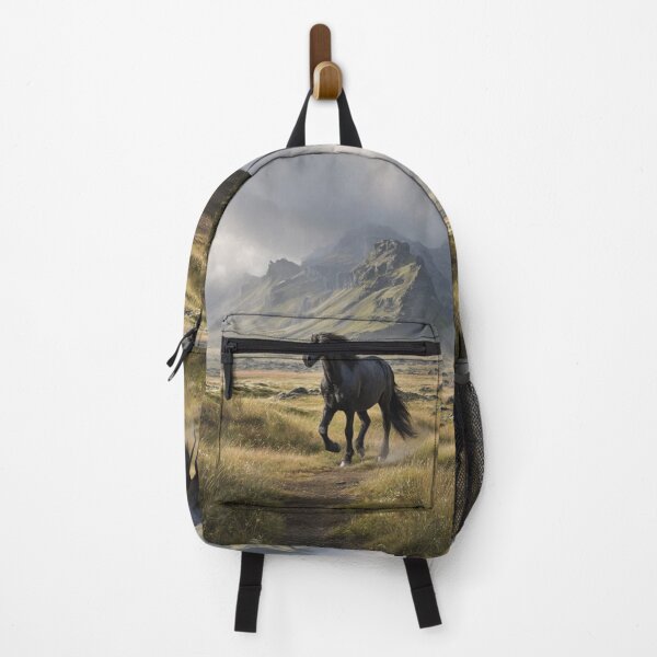 Item preview, An Icelandic horse trotting through a volcanic landscape Horses in Motion designed and sold by CDC40.