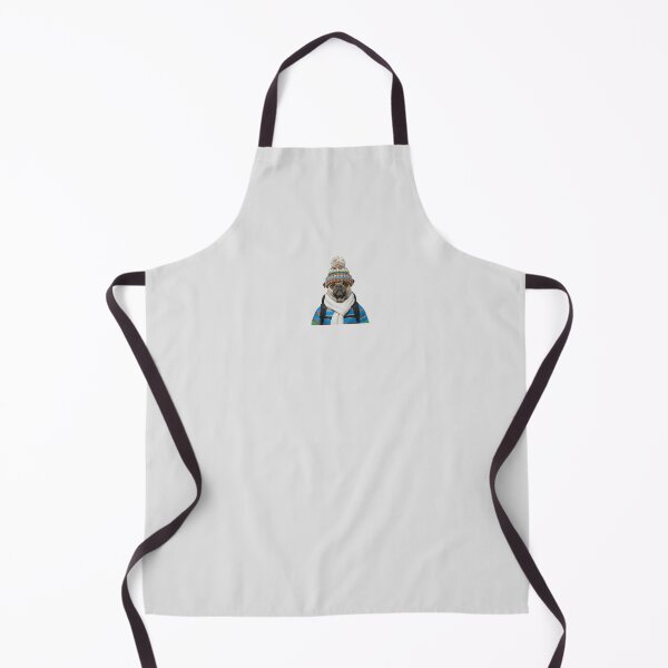 Item preview, Winter Trek Pug | Cozy Mountain Dog Art designed and sold by slydawgstudio.