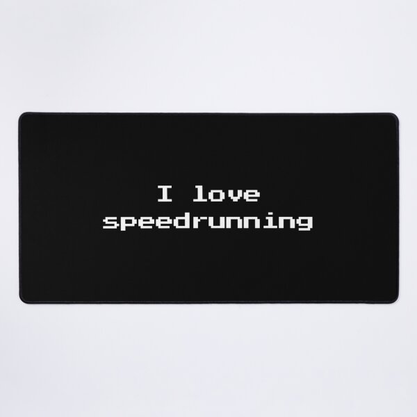 Item preview, Retro Pixel “I Love Speedrunning” Text Design designed and sold by PHRASEandSTYLE.