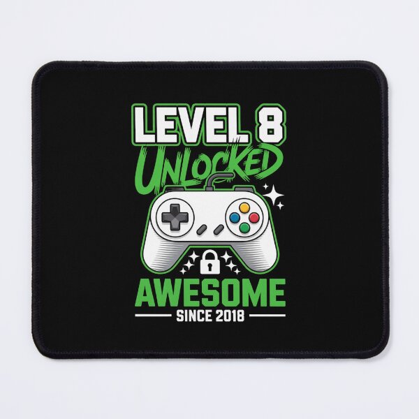 Item preview, Level 8 Unlocked – Awesome Since 2018 – 8th Birthday Gaming Design designed and sold by Gogetgiggles.