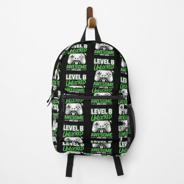 Item preview, Level 8 Unlocked – Awesome Since 2018 – 8th Birthday Gaming Design designed and sold by Gogetgiggles.