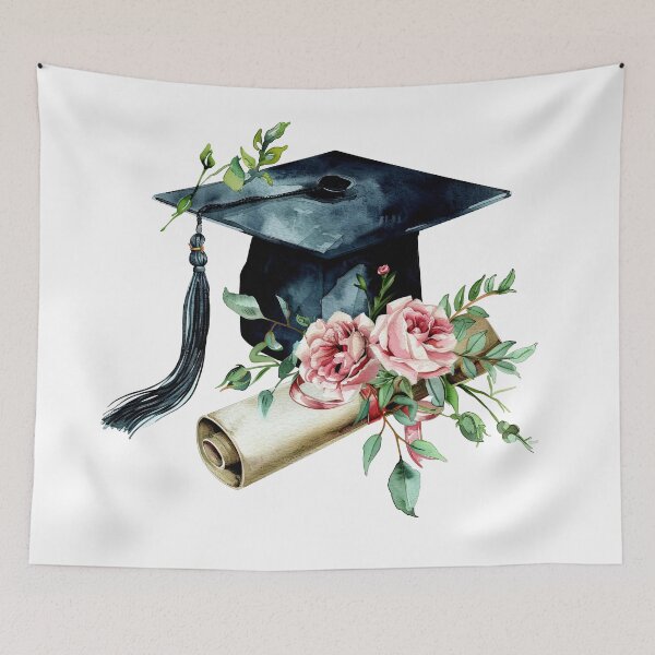 Item preview, Graduation Cap with Flowers designed and sold by Liededrom..