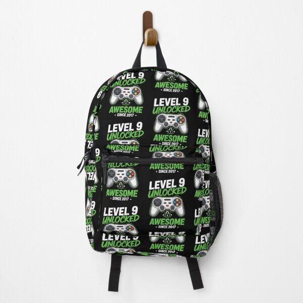 Item preview, Level 9 Unlocked – Awesome Since 2017 – 9th Birthday Gaming Design designed and sold by Gogetgiggles.