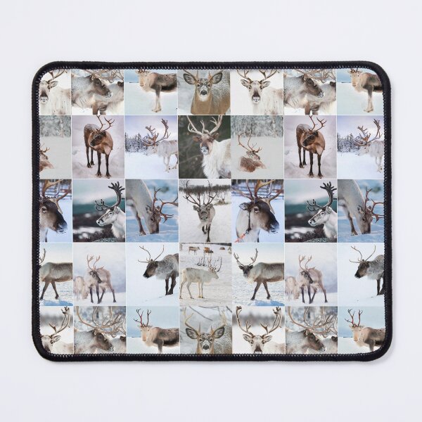 Item preview, Reindeer Christmas Photo Collage designed and sold by ColorfulPrints.