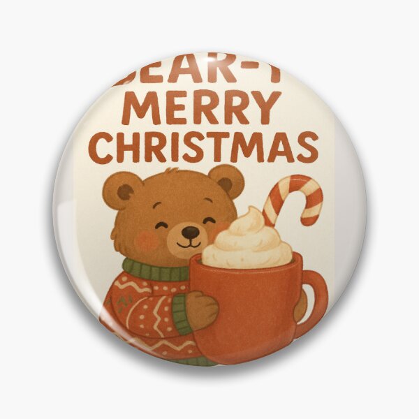 Item preview, "BEAR-Y MERRY CHRISTMAS" — Cozy Bear Holiday Print from Felia designed and sold by Felia001.