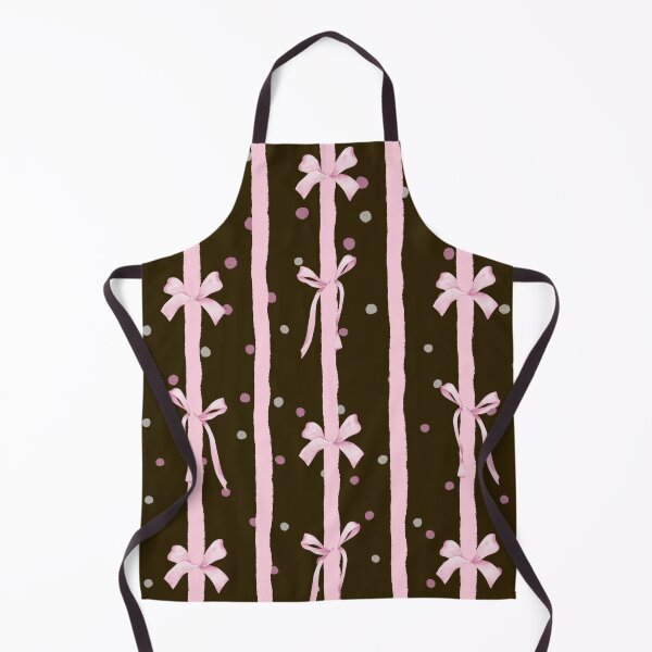 Item preview, chocolate with pink and white polka dots and bows designed and sold by meuliasshop.