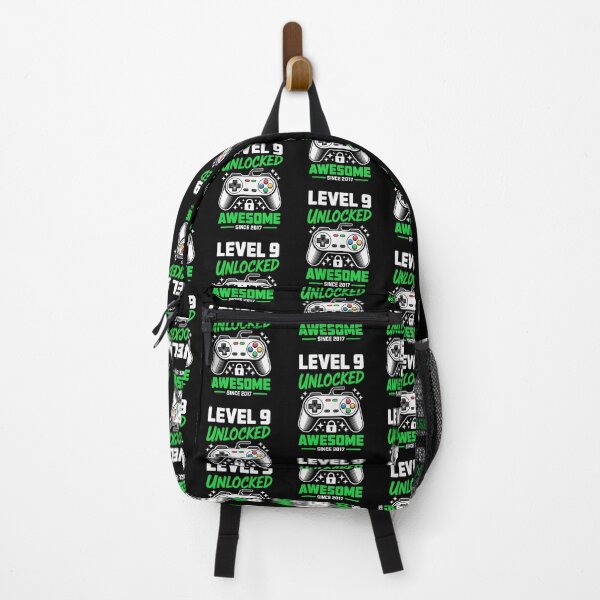 Item preview, Level 9 Unlocked – Awesome Since 2017 – 9th Birthday Gaming Design designed and sold by Gogetgiggles.