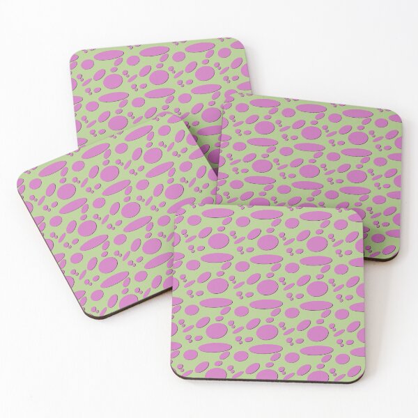 Item preview, Retro Lava Oval Pattern in Pink and Green designed and sold by Artistestella.