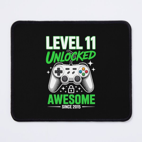 Item preview, Level 11 Unlocked – Awesome Since 2015 – 11th Birthday Gaming Design designed and sold by Gogetgiggles.