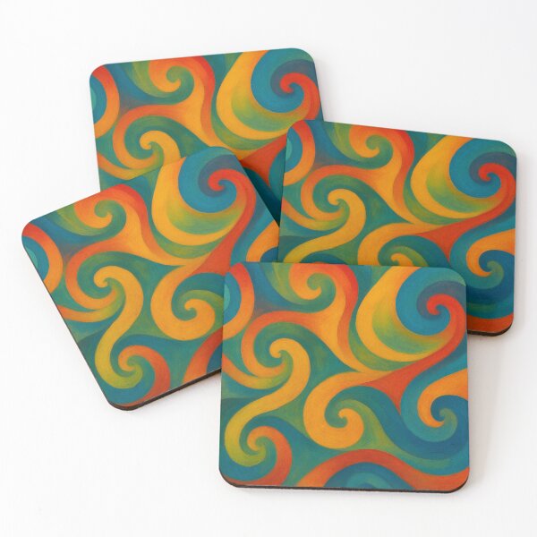 Item preview, Vibrant Swirling Waves of Abstract Colour Jigsaw designed and sold by ArtComixHaven.
