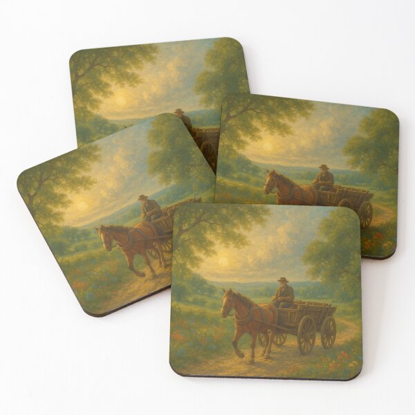 Item preview, Evening Ride Through Peaceful Country Lanes Jigsaw designed and sold by ArtComixHaven.