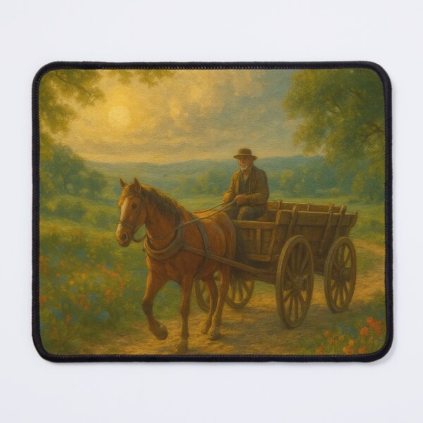 Item preview, Evening Ride Through Peaceful Country Lanes Jigsaw designed and sold by ArtComixHaven.