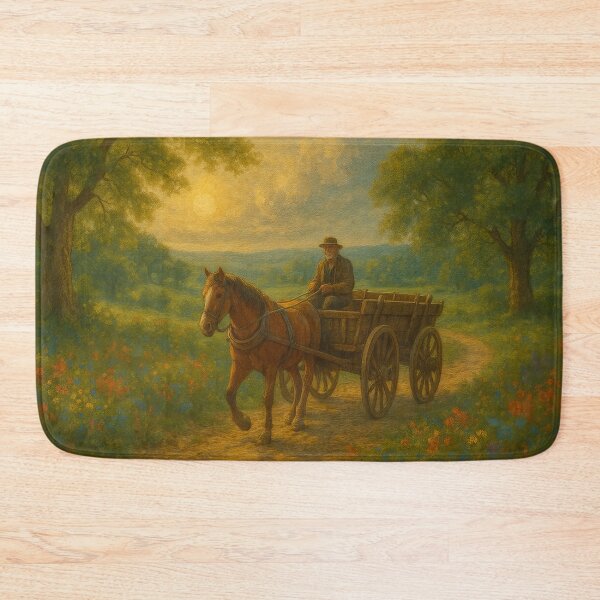 Item preview, Evening Ride Through Peaceful Country Lanes Jigsaw designed and sold by ArtComixHaven.