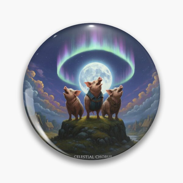 Item preview, Celestial Chorus Pigs designed and sold by Brickroad Dsigns.