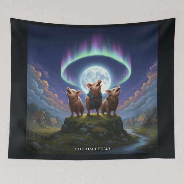Item preview, Celestial Chorus Pigs designed and sold by Brickroad Dsigns.