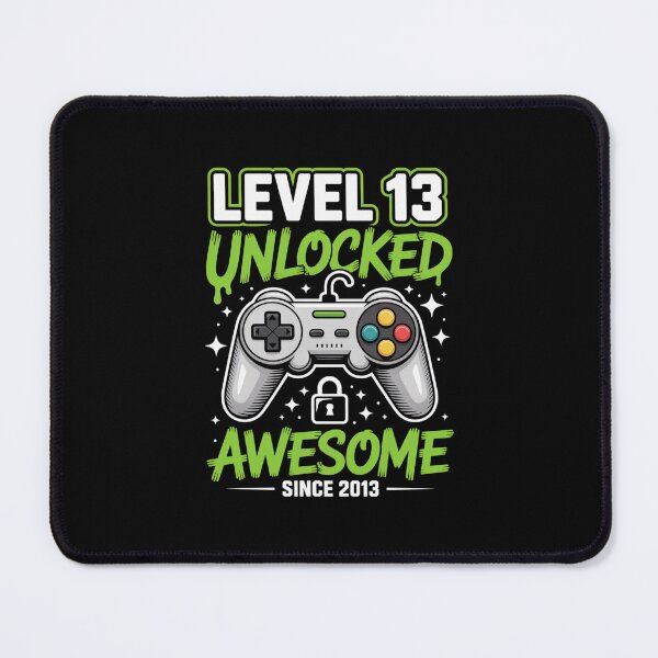 Item preview, Level 13 Unlocked – Awesome Since 2013 – 13th Birthday Gaming Design designed and sold by Gogetgiggles.