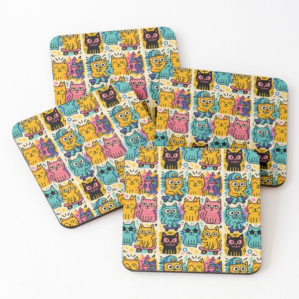 Item preview, Urban Graffiti Cats – Vibrant Street Art Doodle Style designed and sold by Nope Cats.