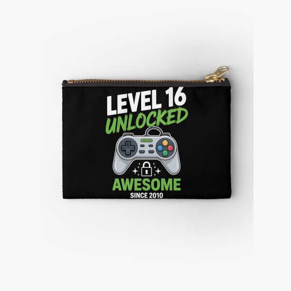 Item preview, Level 16 Unlocked – Awesome Since 2010 – 16th Birthday Gaming Design designed and sold by Gogetgiggles.