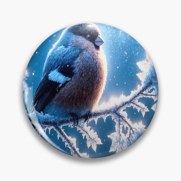 Item preview, Moonlit Bird — Serene Winter Night Print designed and sold by Felia001.