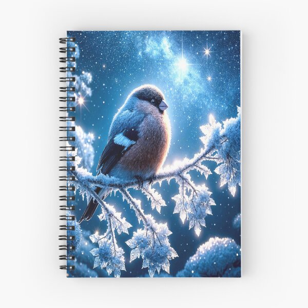 Item preview, Moonlit Bird — Serene Winter Night Print designed and sold by Felia001.