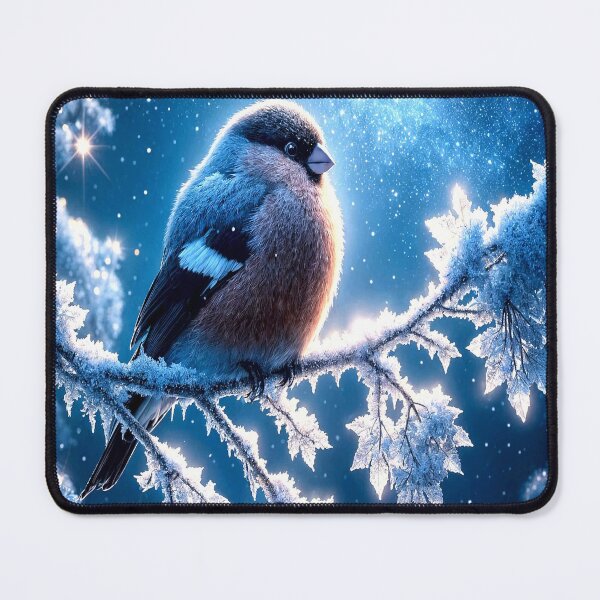 Item preview, Moonlit Bird — Serene Winter Night Print designed and sold by Felia001.