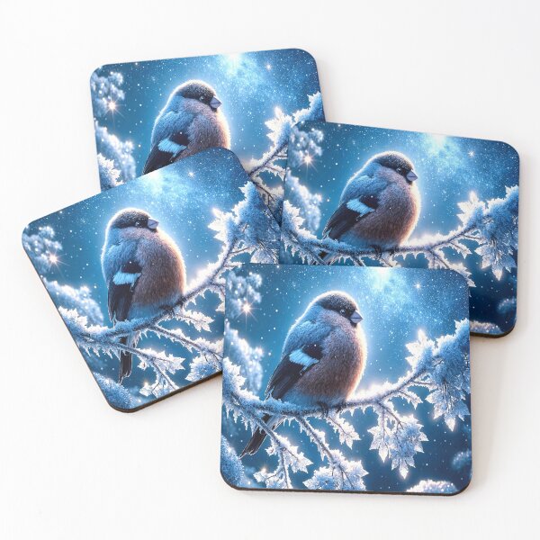 Item preview, Moonlit Bird — Serene Winter Night Print designed and sold by Felia001.