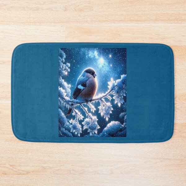 Item preview, Moonlit Bird — Serene Winter Night Print designed and sold by Felia001.