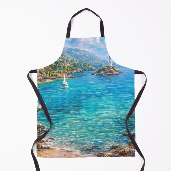 Item preview, Sunlit Harbour Along the Floral Coastline designed and sold by ArtComixHaven.